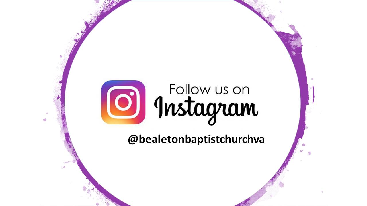 Nvcc Annadele Instagram Follow Us On Instagram Bealeton Baptist Church Home